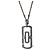 Collana Bulgari Large Round Pin in platino e diamanti Argento