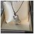Collana Bulgari Large Round Pin in platino e diamanti Argento - vista 4