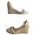 Espadrillas con zeppa Castaner Bianco Beige