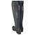 Autre Marque Botas overknee VIBRAM de cuero negro