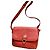 Borsa a tracolla Burberry rossa in pelle d'agnello Rosso