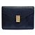 Diamond Clutch Busta Céline 1985s Pelle Blu Navy Clutch Diamante Céline