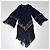 Autre Marque Kimono de seda Anjuna negro - vista 7