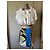 Gonna corta Christian Dior Nero Bianco Blu Beige Giallo - vista 13