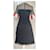 Autre Marque Almatrichi Patchwork Kleid Schwarz Rot Beige Roh - Ansicht 5