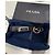 Prada Keychain in black Saffiano leather Dark blue - view 3