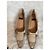 Autre Marque Décolleté in pelle beige patchwork Sandro Vicari per donne Marrone - vista 2