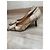 Autre Marque Décolleté in pelle beige patchwork Sandro Vicari per donne Marrone - vista 3