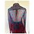 Blusa de seda con estampado de plumas de pavo real Just Cavalli Roja Azul Morado oscuro - vista 5