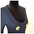 Vintage 1990er Jahre navyblauer Strickpullover von Genny Marineblau - Ansicht 7