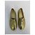 Chanel CC Espadrilles Gold Metallic Kalbsleder Größe 37 Golden - Ansicht 2