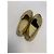 Chanel CC Espadrilles Gold Metallic Kalbsleder Größe 37 Golden - Ansicht 4
