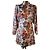 Autre Marque Lumina Kleid mit Blumenmuster Braun Pink Rot Beige Grün Gelb Dunkelbraun Hellblau