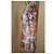 Autre Marque Lumina Kleid mit Blumenmuster Braun Pink Rot Beige Grün Gelb Dunkelbraun Hellblau - Ansicht 9