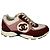 Chanel Logo Sneaker Leder bordeaux rosa weiß