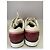 Chanel Logo Sneaker Leder bordeaux rosa weiß - Ansicht 2