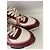 Chanel Logo Sneaker Leder bordeaux rosa weiß - Ansicht 6