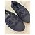 Espadrillas Chanel in tweed blu navy logo CC - vista 3