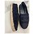 Espadrillas Chanel in tweed blu navy logo CC - vista 4
