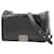 Borsa a spalla Chanel Boy Medium in python e agnello blu navy  - vista 1