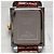 Reloj Coach Esfera Rectangular Beige Números Dorados Correa de Cocodrilo Marrón - vista 10