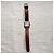 Reloj Coach Esfera Rectangular Beige Números Dorados Correa de Cocodrilo Marrón - vista 5