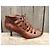 Sandali con tacco Stuart Weitzman Tyborg in pelle marrone - vista 5