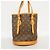 Borsa Tote Bucket PM Monogram Louis Vuitton Marrone - vista 12