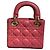 Borsa Dior in pelle di agnello rosa ibisco