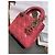 Borsa Dior in pelle di agnello rosa ibisco - vista 2