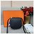 Bolso de mano Hermès Love Mosaic de cuero negro con cierre dorado - vista 2