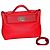 Borsa a mano Hermès Lovecraft 2424 in pelle rossa Rosso