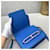 Borsa a mano Hermès Roulis 19 Lovecraft pelle blu  - vista 6