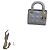 Borsa Dior Triple Gem in pelle di agnello grigio opaco