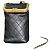 Borsa a spalla Chanel in pelle nera con chiusura kiss lock Nero