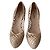Tacchi in pelle beige Miu Miu Rosa - vista 3