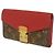 Cartera Pallas Long de Louis Vuitton Castaño Roja Fucsia - vista 2