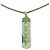 Colar de esmalte verde Louis Vuitton Prata