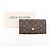 Portefeuille Sarah Long de Louis Vuitton Marron Monogramme - vue 10