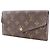 Portefeuille Sarah Long de Louis Vuitton Marron Monogramme - vue 2