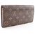 Portefeuille Sarah Long de Louis Vuitton Marron Monogramme - vue 3