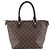 Borsa a mano Saleya PM Louis Vuitton Marrone Damier ebene
