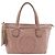 Gucci Soho Tote Bag Rosa Kalbsleder GG Muster Pink