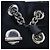 Borsa Tote in Pelle Nera Miu Miu con Catena Nero - vista 11
