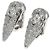 Bulgari Orecchini a clip in diamante in oro bianco 18K Bvlgari