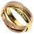 Anello Cartier Trinity in oro rosa bianco e giallo 18K