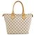 Borsa Tote Saleya PM N51186 di Louis Vuitton Bianco Blu - vista 2