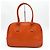 Prada Orange Leder Boston Tasche - Ansicht 2