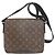 Borsa a Spalla Louis Vuitton M40935 District PM Monogram Macassar Marrone Nero Monogramma