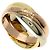 Anello Trinity Cartier in oro giallo 18K D'oro